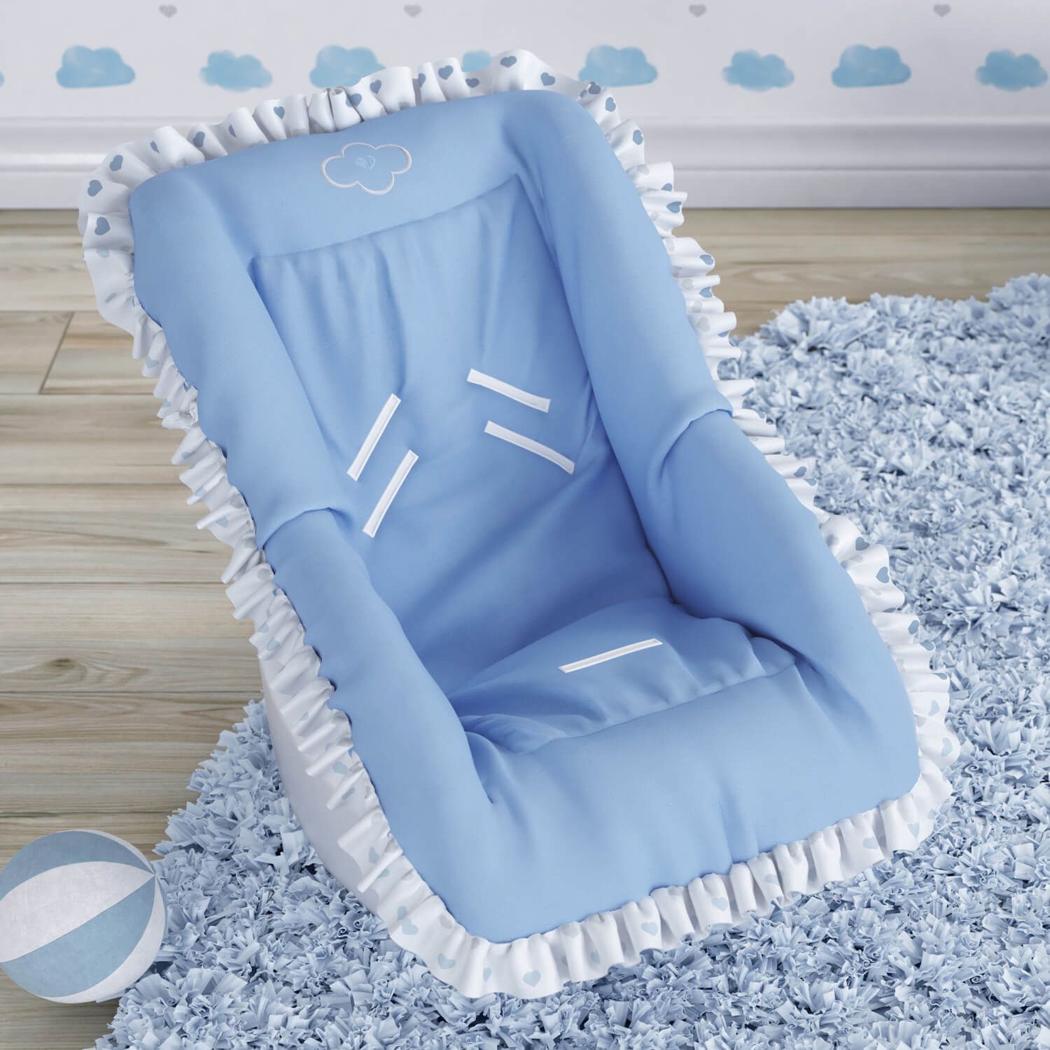 Capa para Bebê Conforto Corações