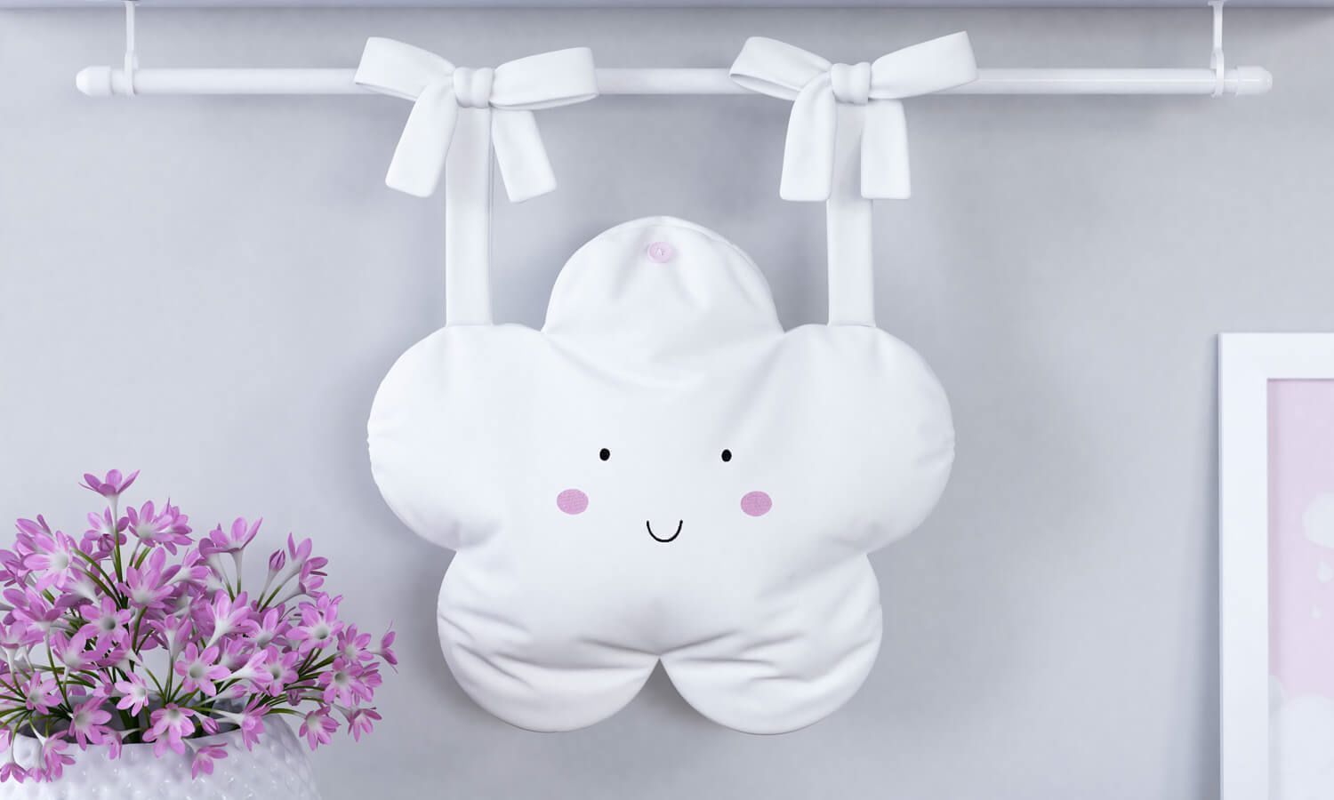 Porta Fraldas Varão Nuvem Chuva de Amor