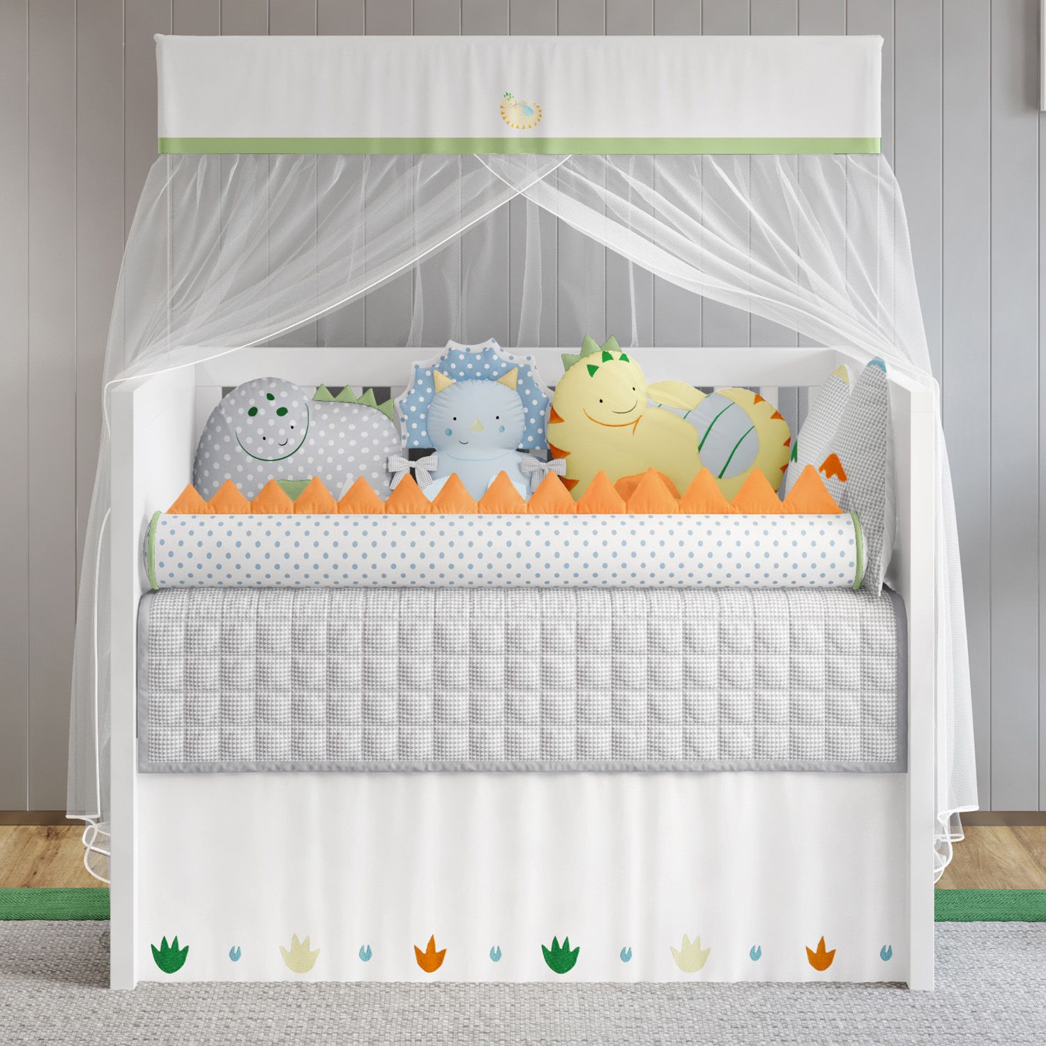 Kit Berço Amiguinhos Dino