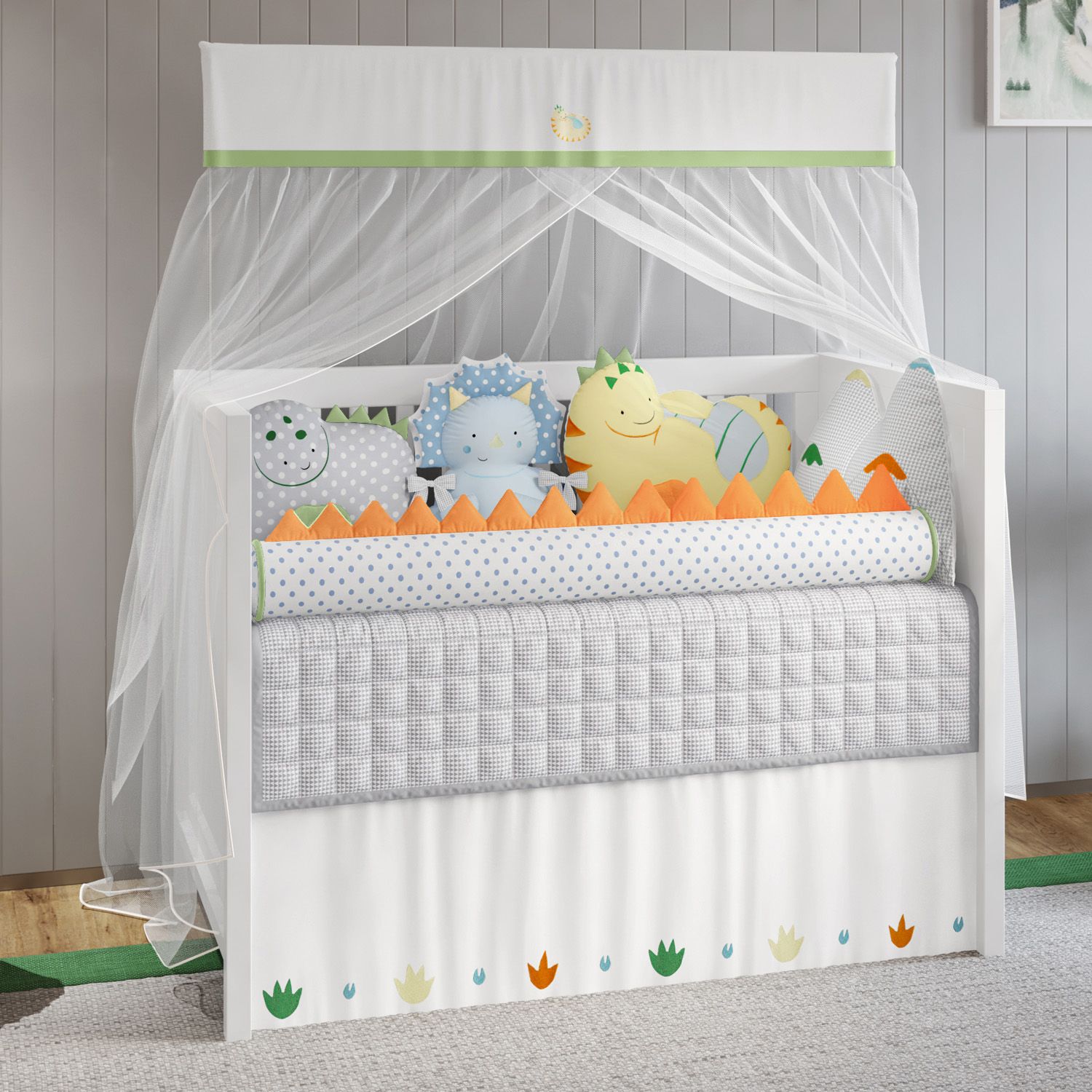 Kit Berço Amiguinhos Dino