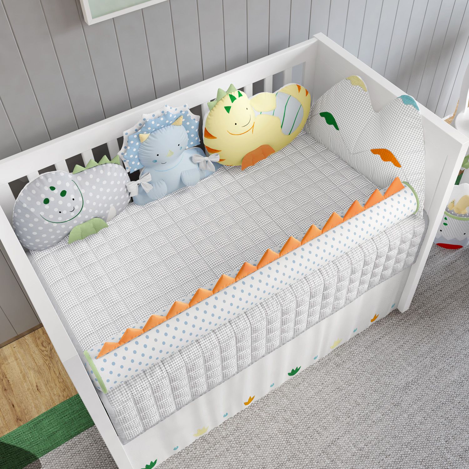 Kit Berço Amiguinhos Dino