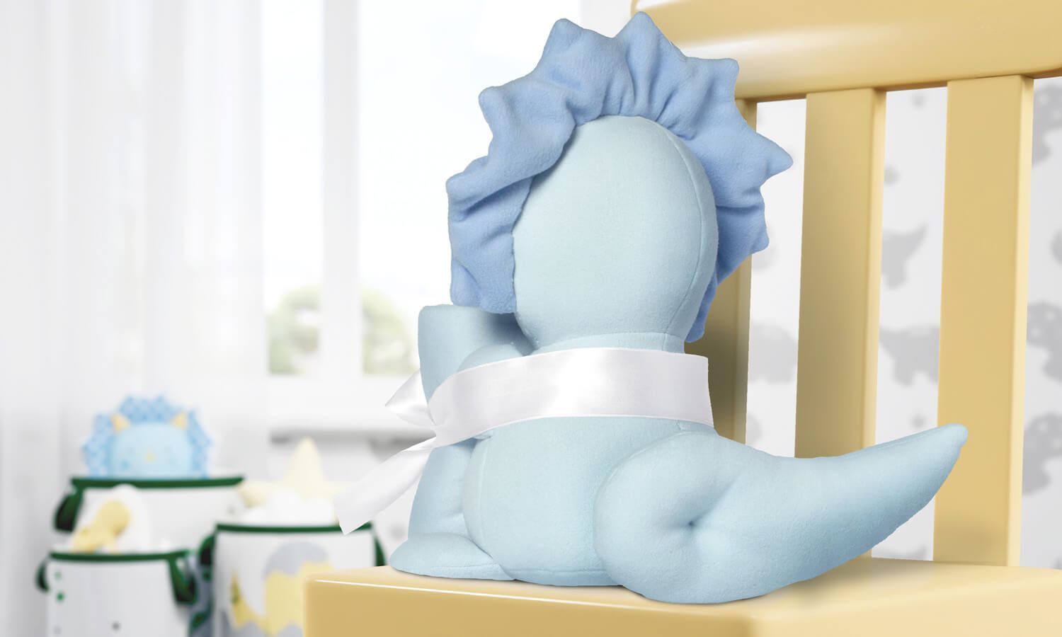 Bichinho de Pelúcia com Cobertor Amiguinho Dino Trici