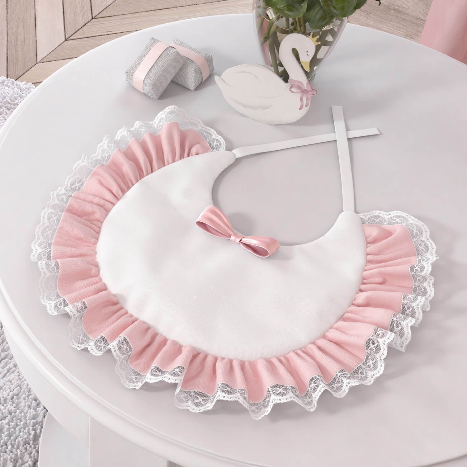 Babador Rendinha e Cetim Princesa Clássica