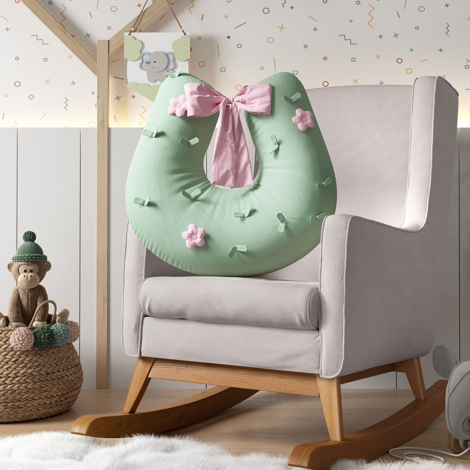 Almofada Amamentação Cacto