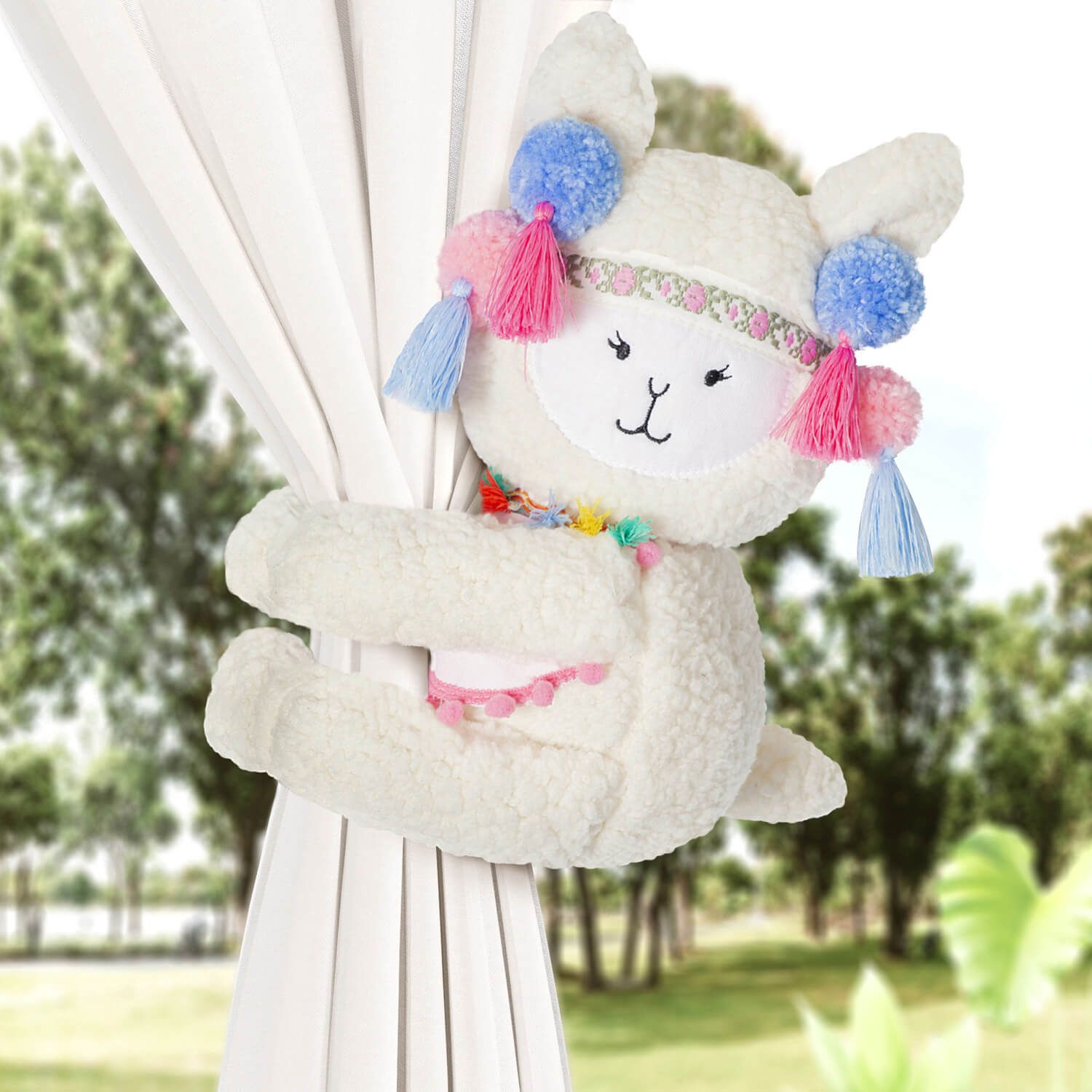 Prendedor de Cortina Lhama 2 Peças