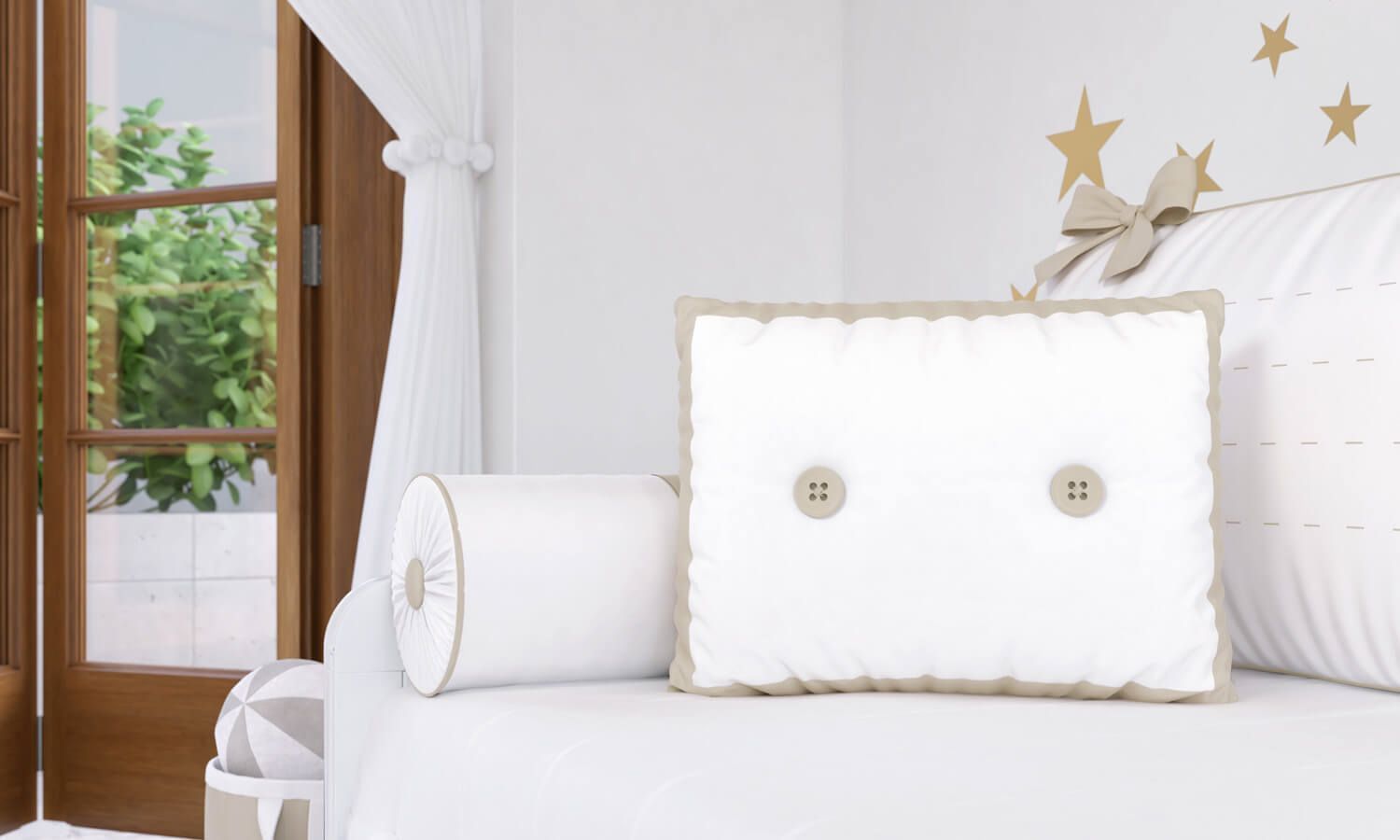 Almofada com Botões 43cm