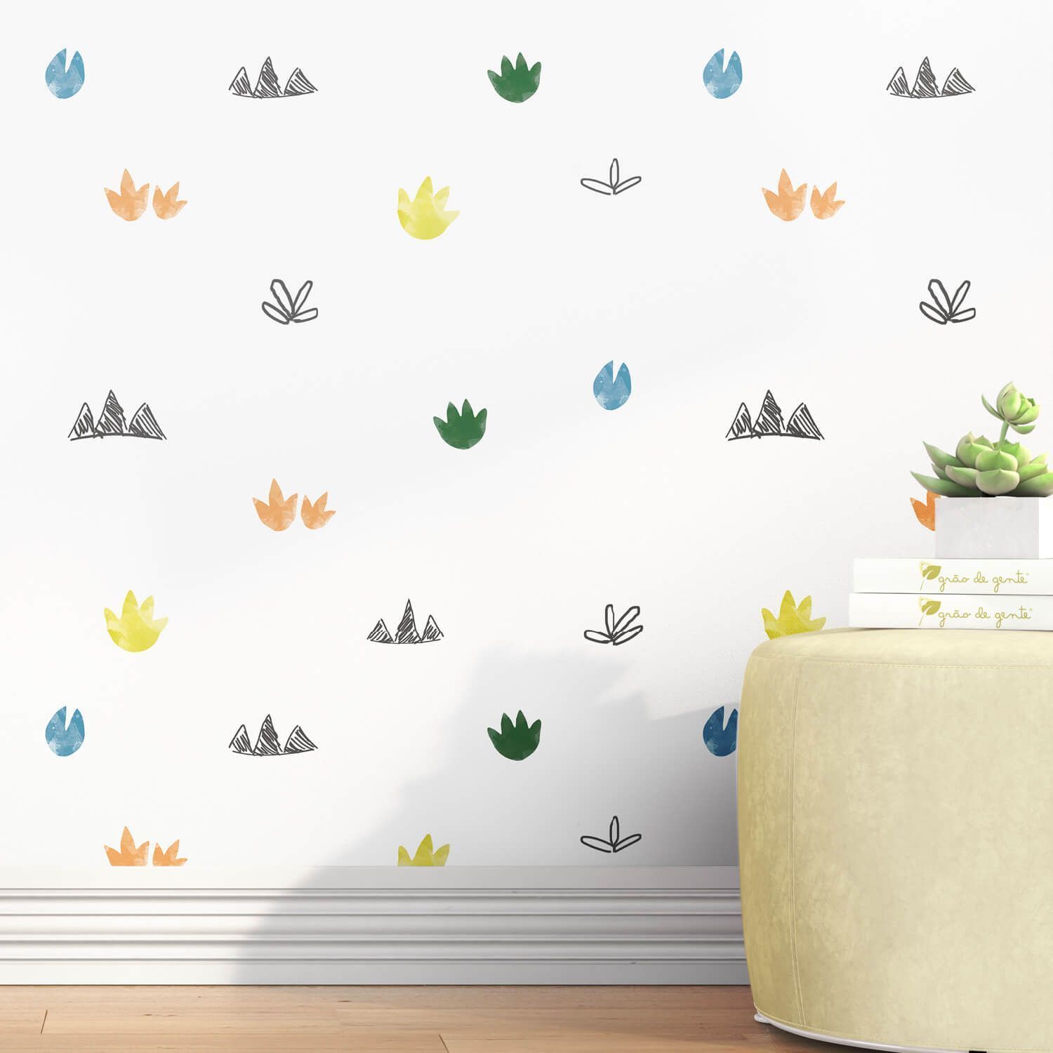 Papel de Parede Patinhas de Dinossauros 3m