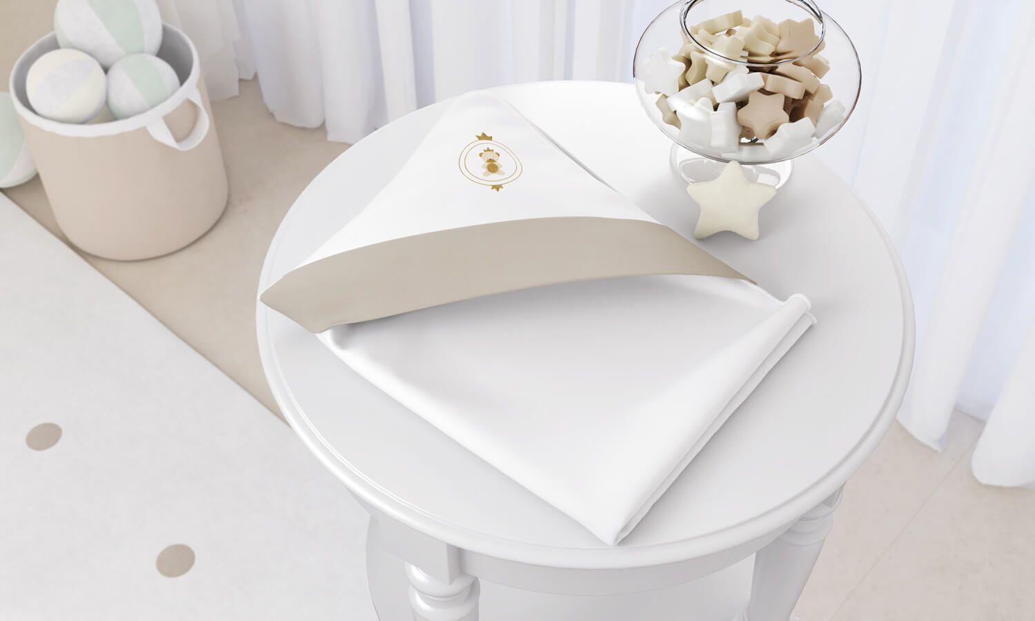 Toalha com Capuz Urso Teddy Realeza