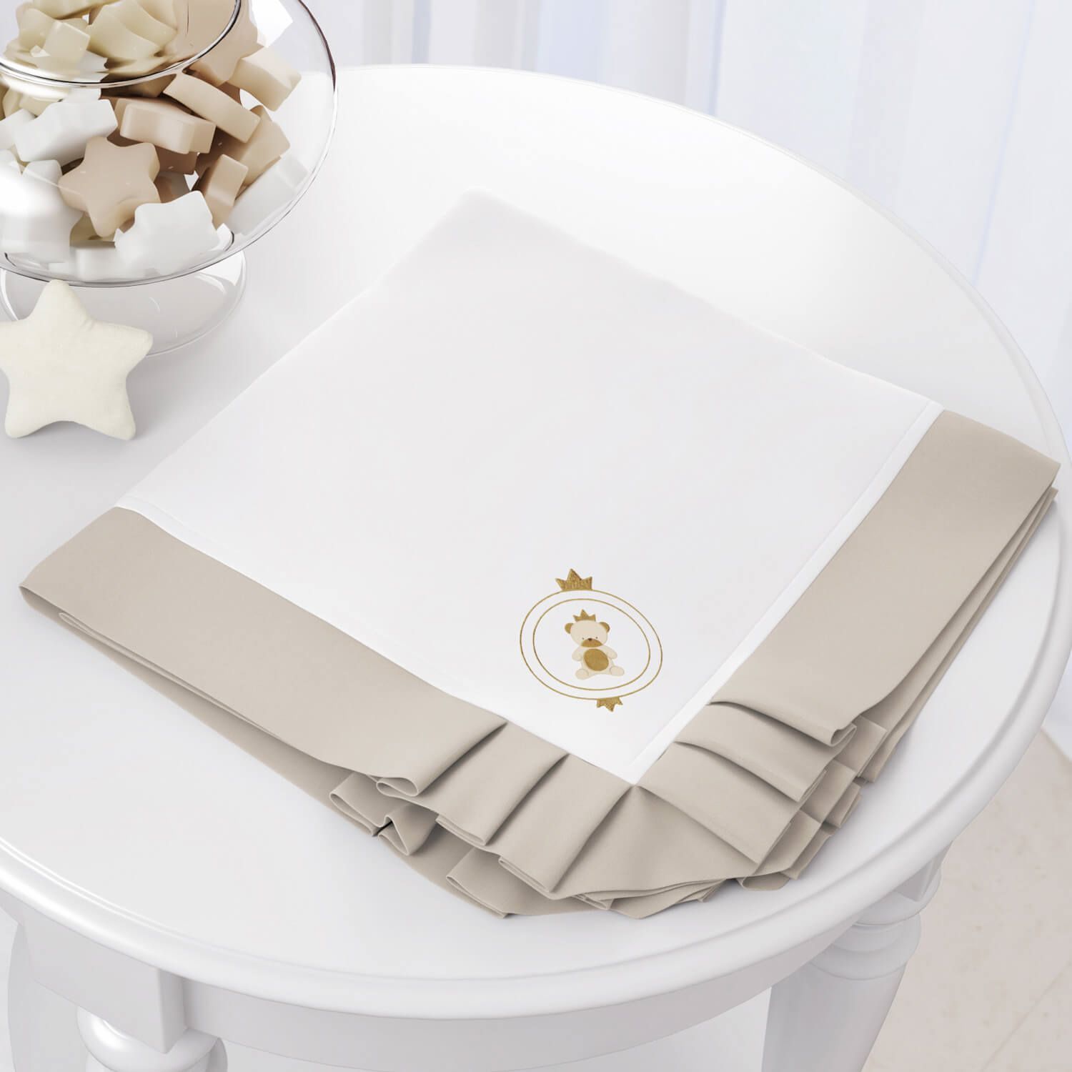 Manta Urso Teddy Realeza 75cm