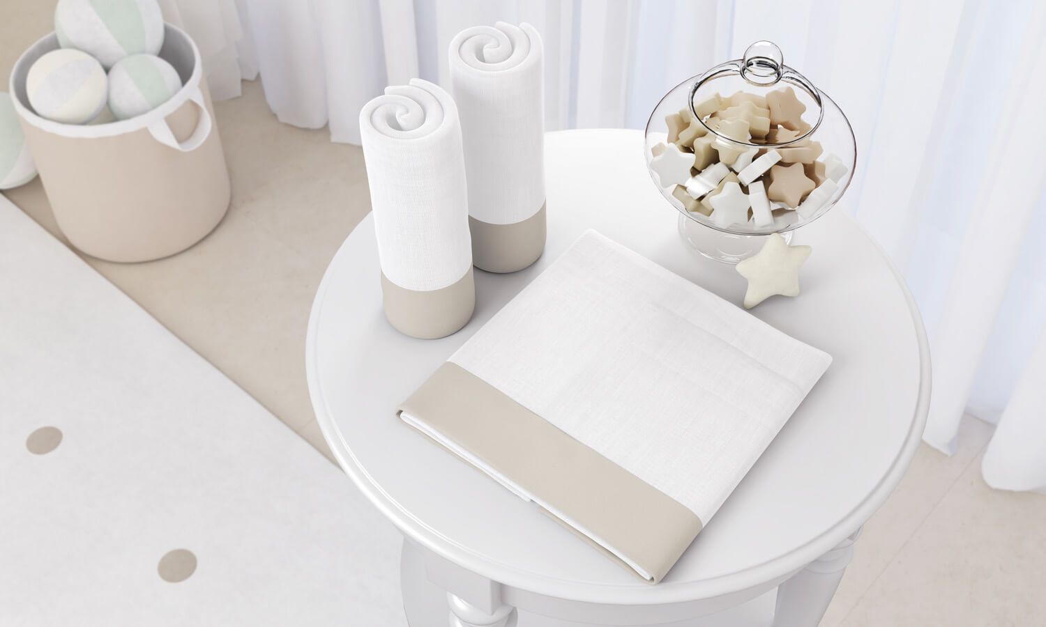 Jogo de Fraldas Ombro Barra Azul Marinho com 3