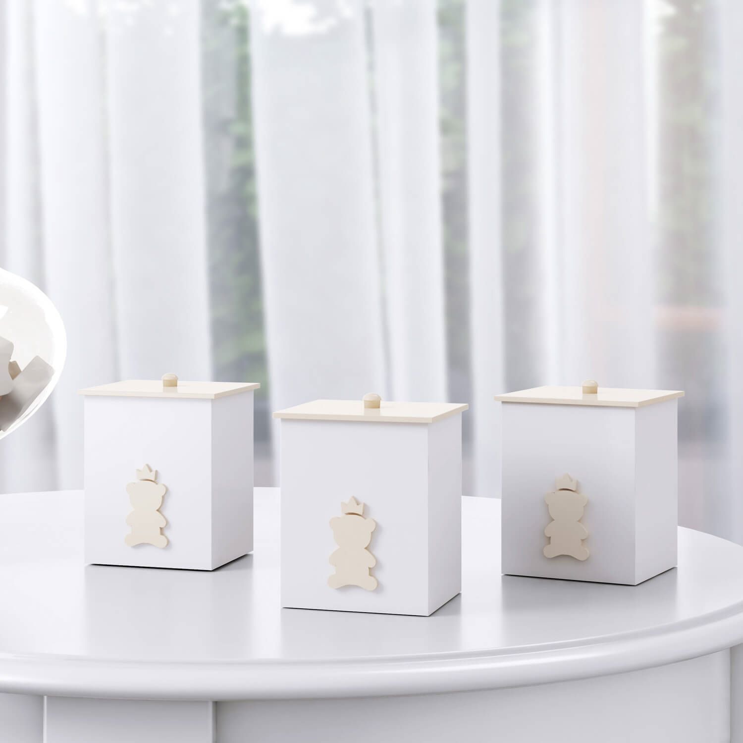 Jogo de Potes Urso Teddy Realeza