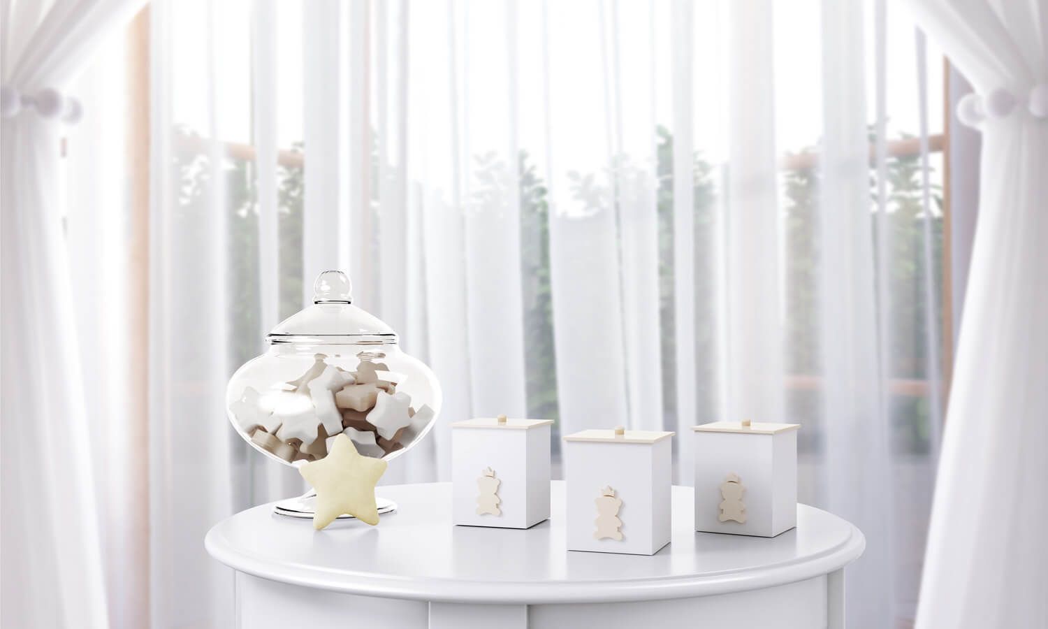 Jogo de Potes Urso Teddy Realeza