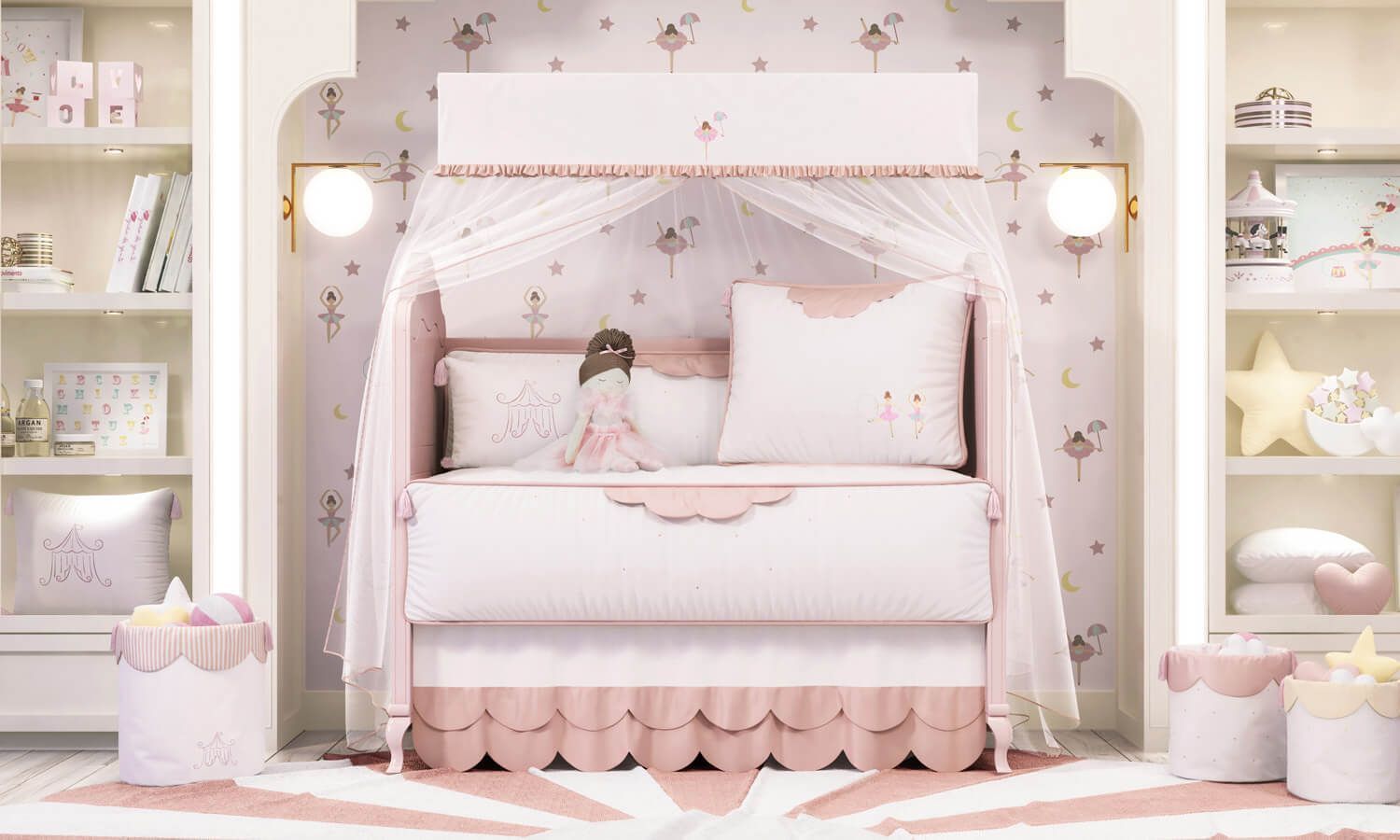 Kit Berço Bailarina Trapezista