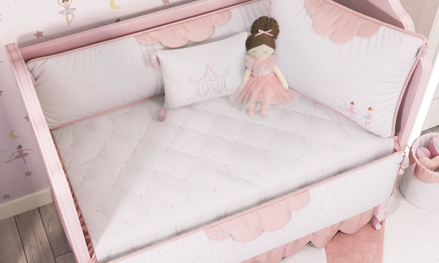 Kit Berço Bailarina Trapezista