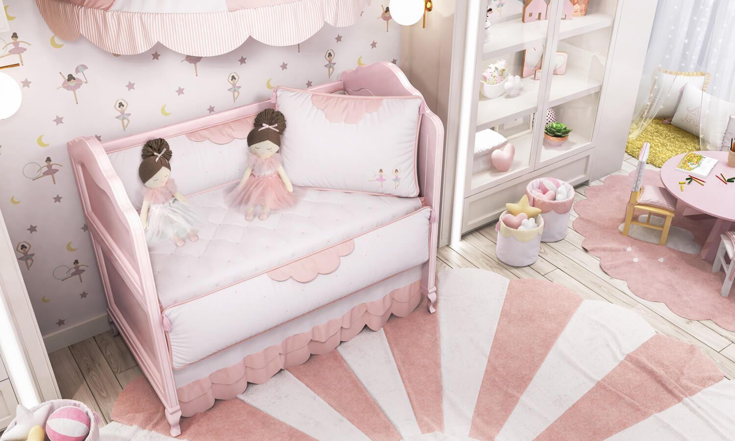 Kit Berço Bailarina Trapezista