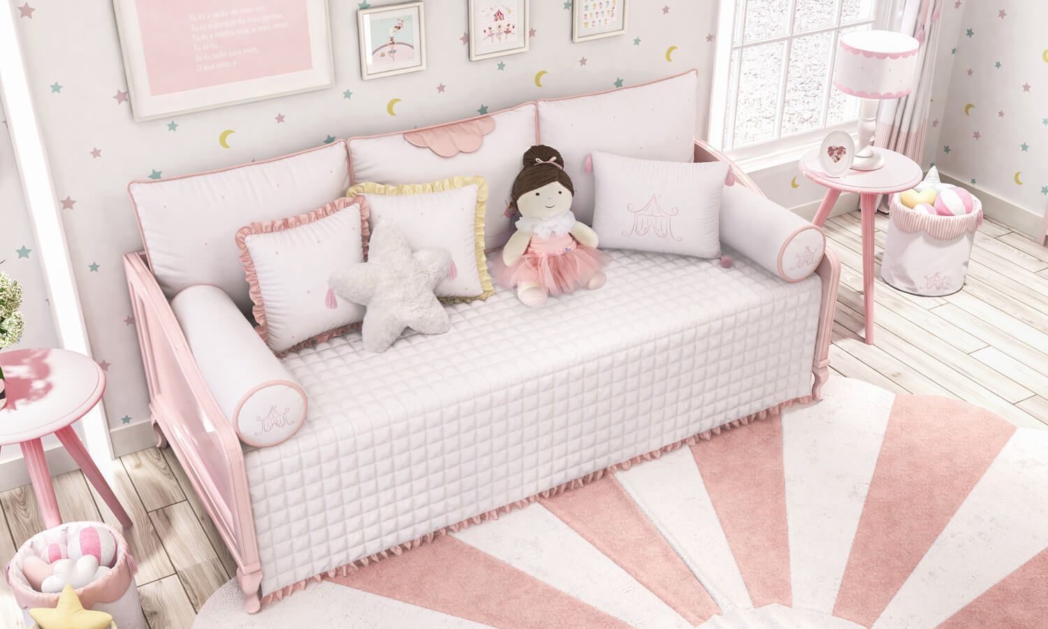 Kit Cama Babá Bailarina Trapezista