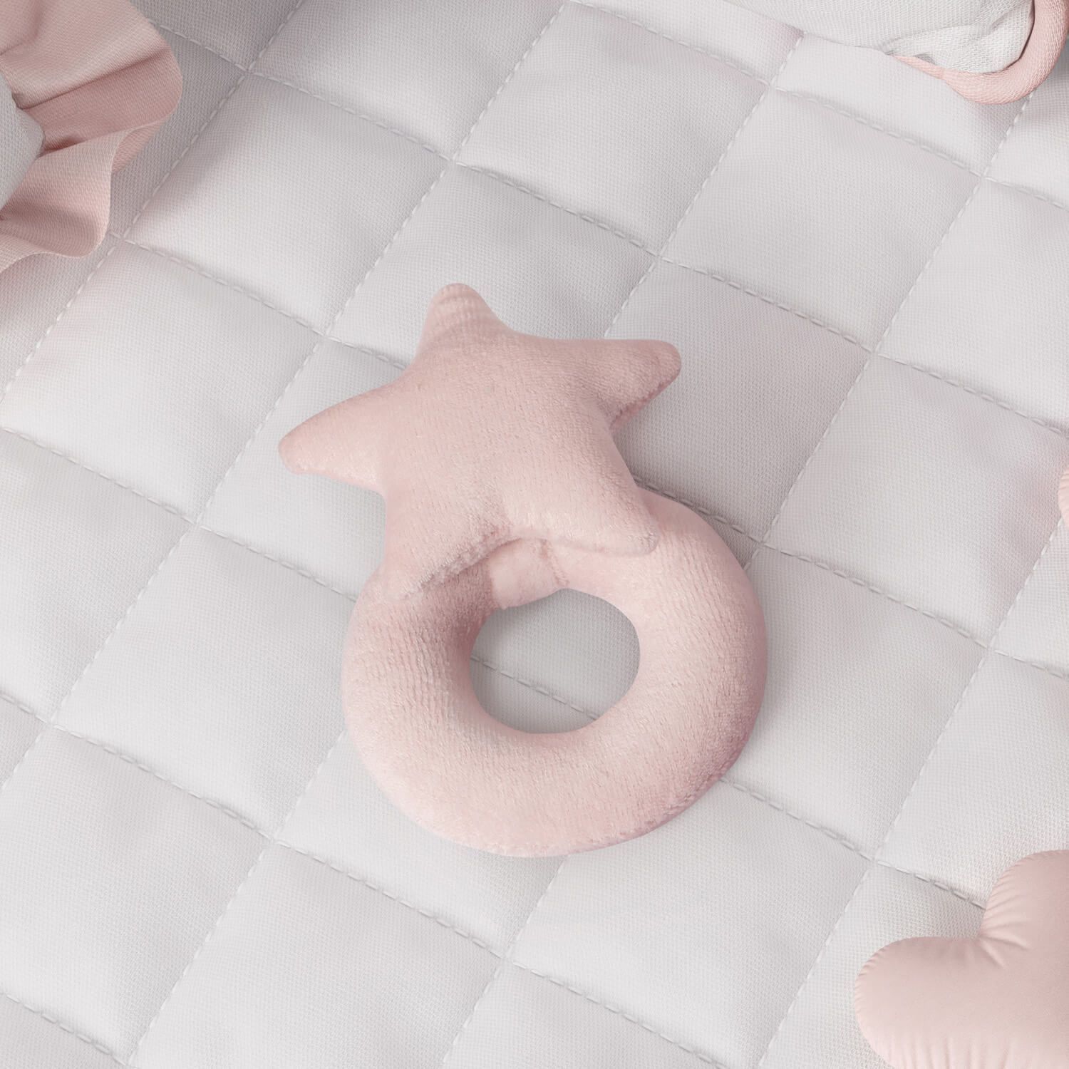 Chocalho Para Bebê Estrela Cinza