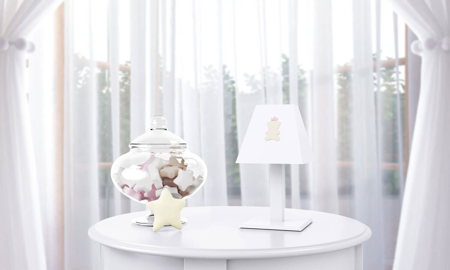 Abajur MDF Urso Teddy Realeza