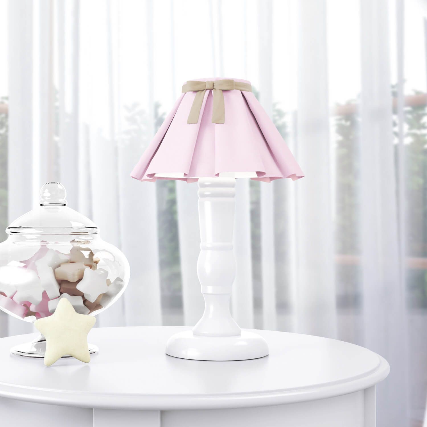 Abajur Madeira Azul Marinho