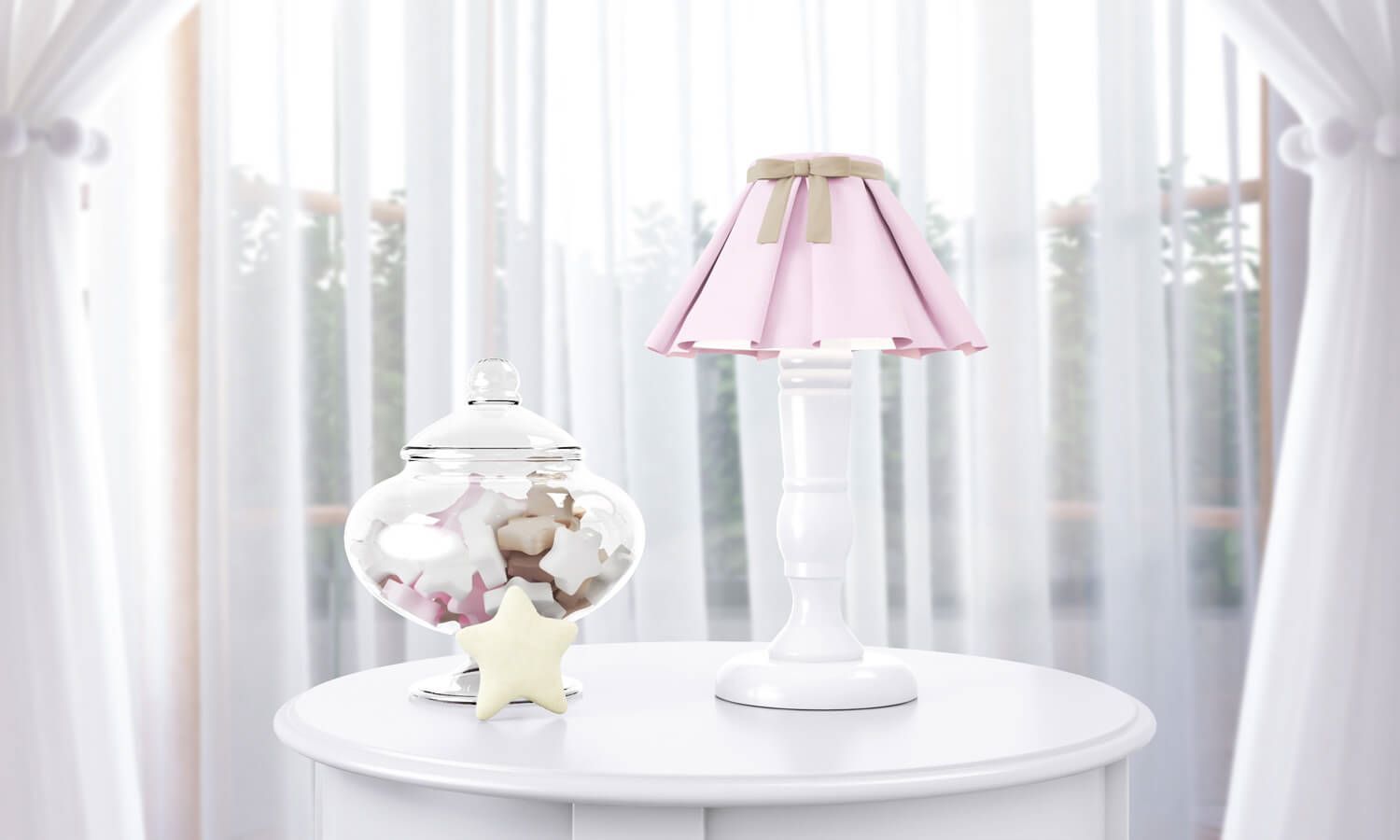 Abajur Madeira Azul Marinho