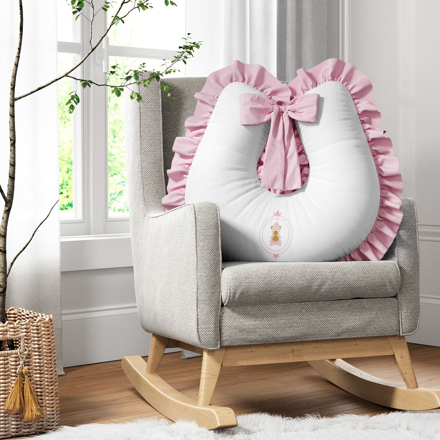 Almofada Amamentação Urso Teddy Realeza