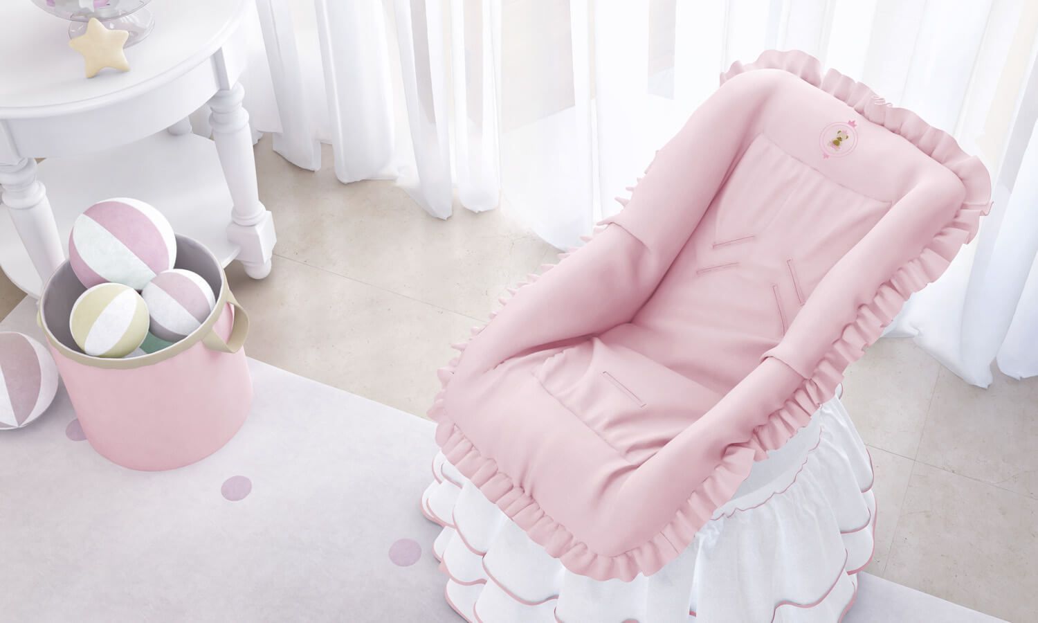 Capa de Bebê Conforto Urso Realeza