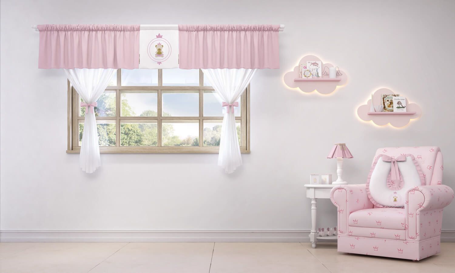 Cortina Urso Teddy Realeza 1,50m