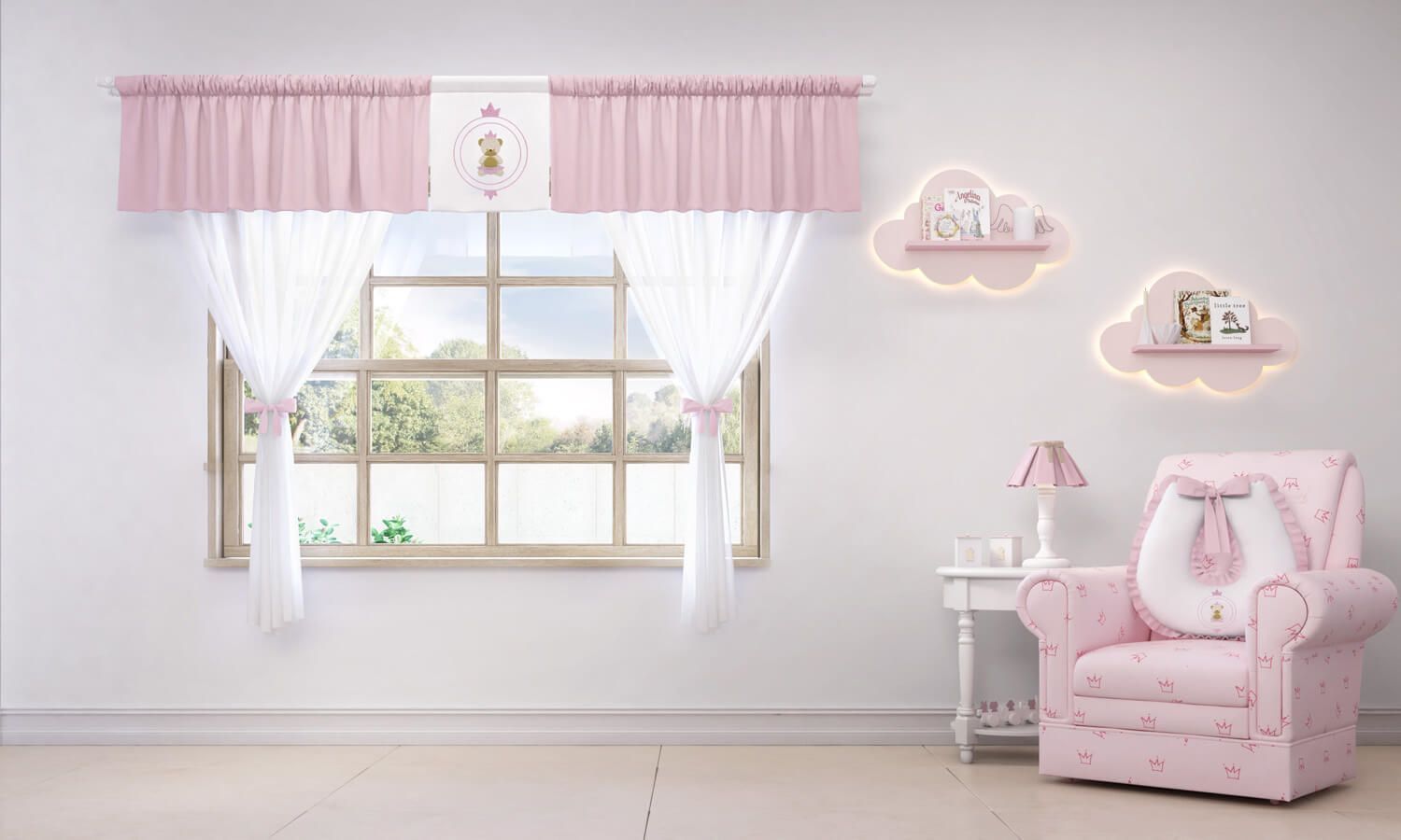 Cortina Urso Teddy Realeza 1,50m