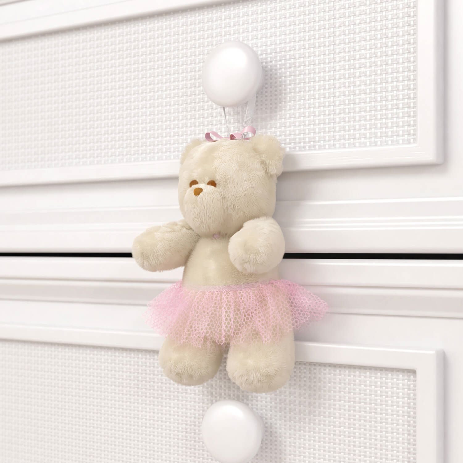 Urso Petit Enfeite para Puxador Teddy Realeza