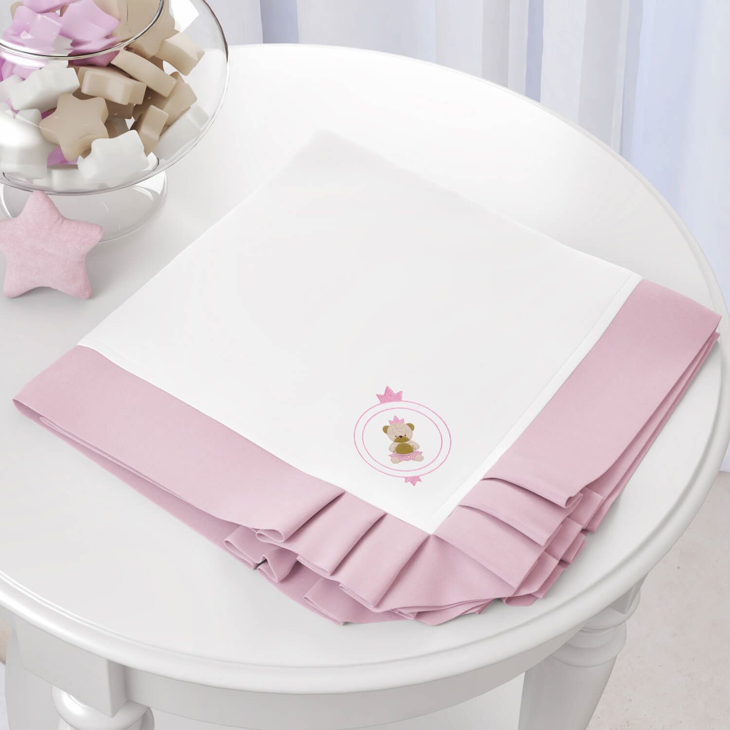 Manta Urso Teddy Realeza 75cm