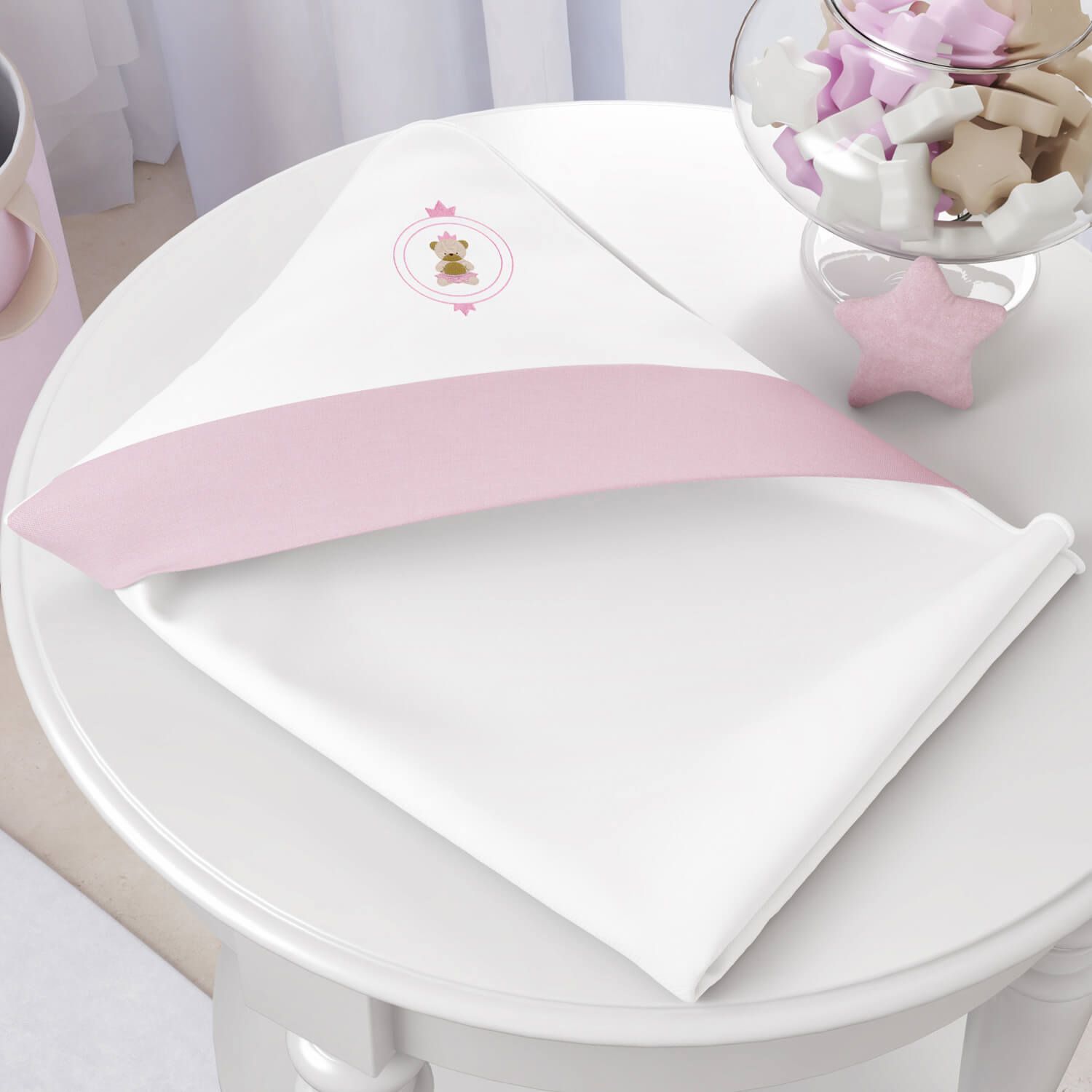 Toalha com Capuz Urso Teddy Realeza