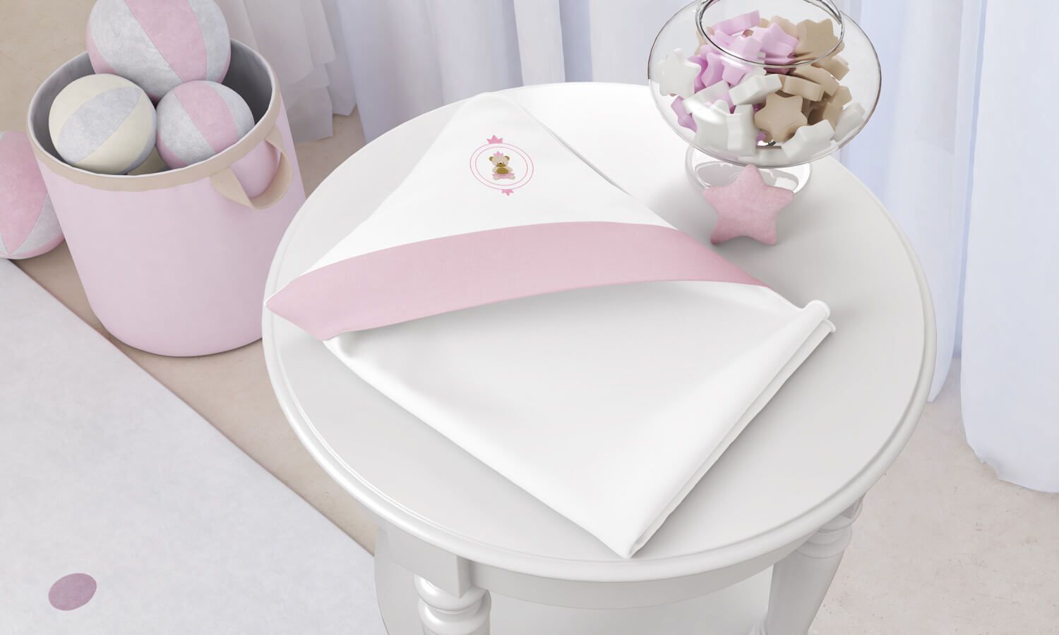 Toalha com Capuz Urso Teddy Realeza