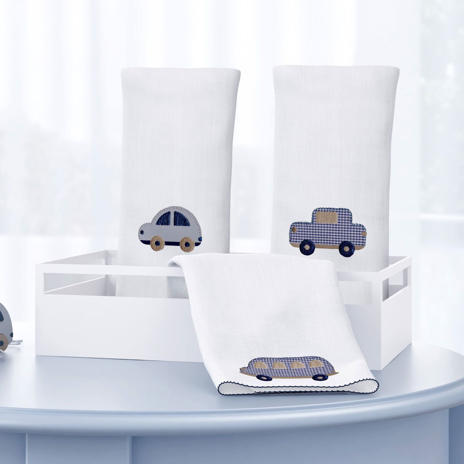 Jogo de Fraldas de Boca Carrinhos