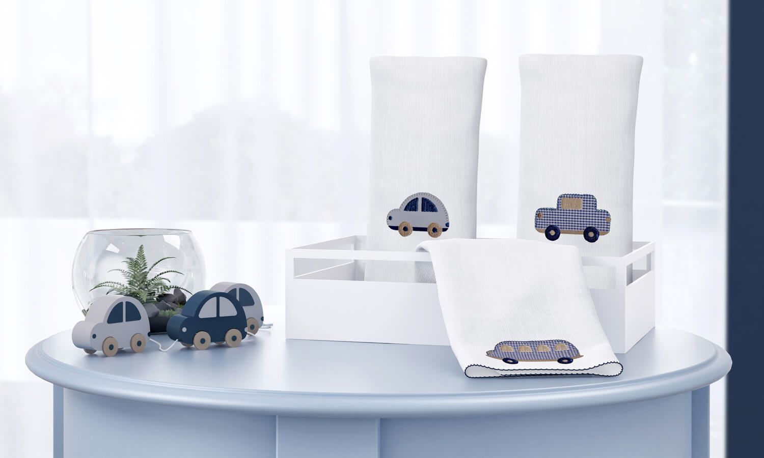 Jogo de Fraldas de Boca Carrinhos