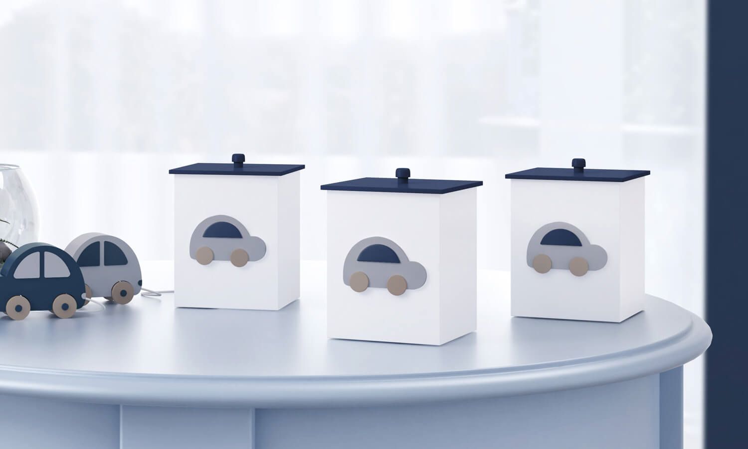 Jogo de Potes Carrinhos