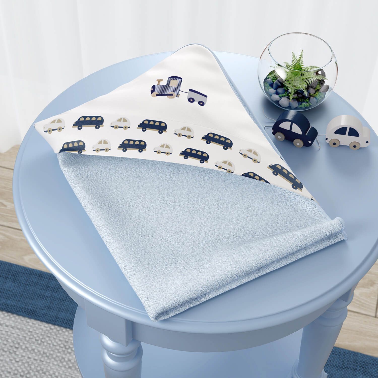 Toalha com Capuz Carrinhos