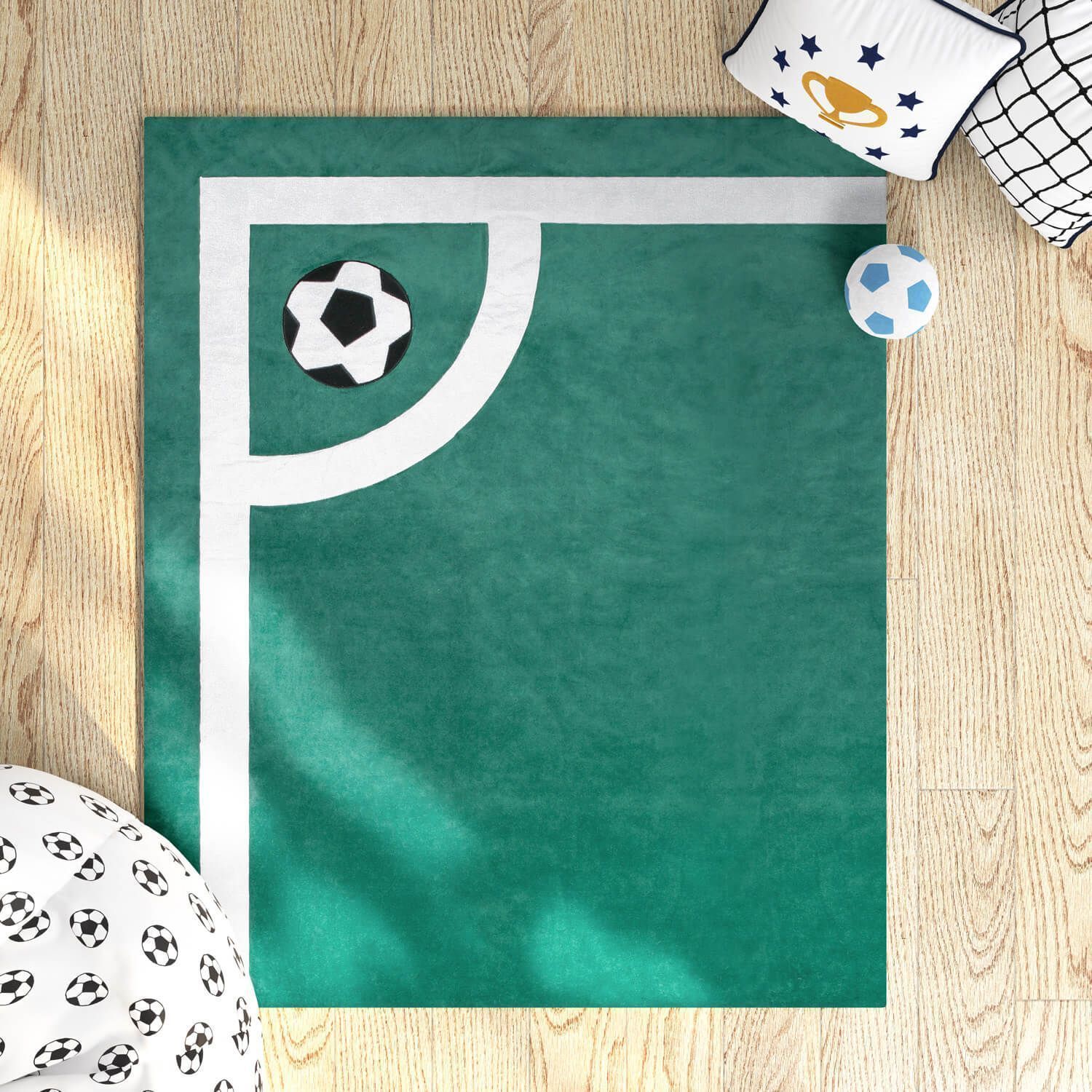 Tapete Escanteio Azul Marinho 1,35m