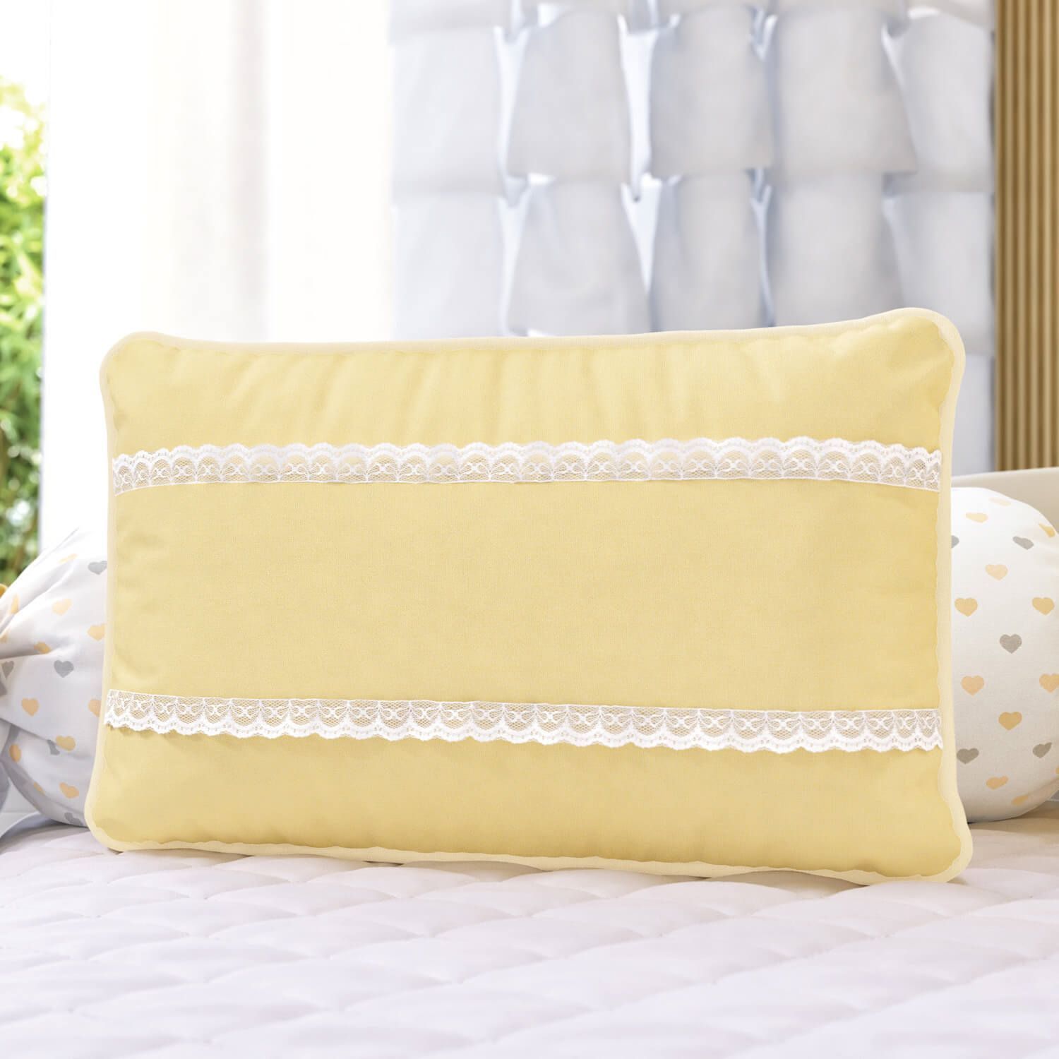 Almofada Rendinha Rosa 43cm