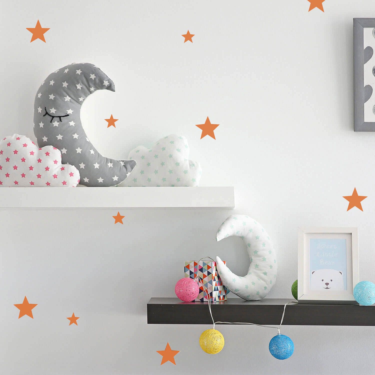 Adesivo de Parede Estrelas Branco