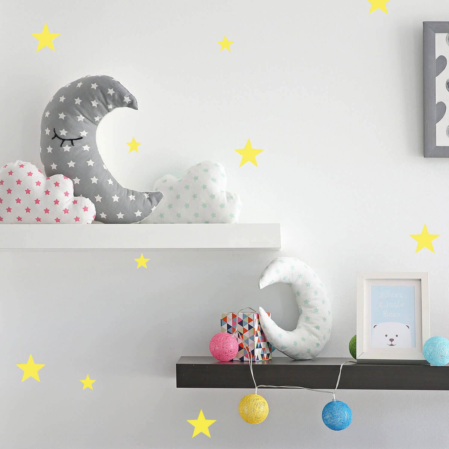 Adesivo de Parede Estrelas Branco