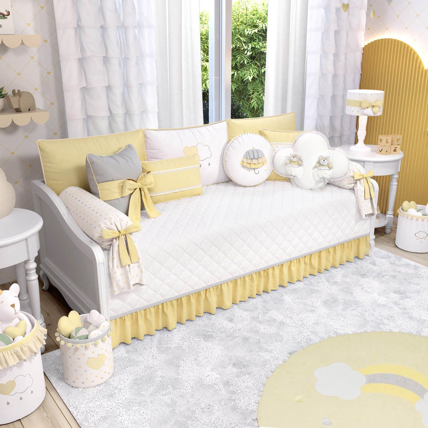 Kit Cama Babá Chuva de Amor