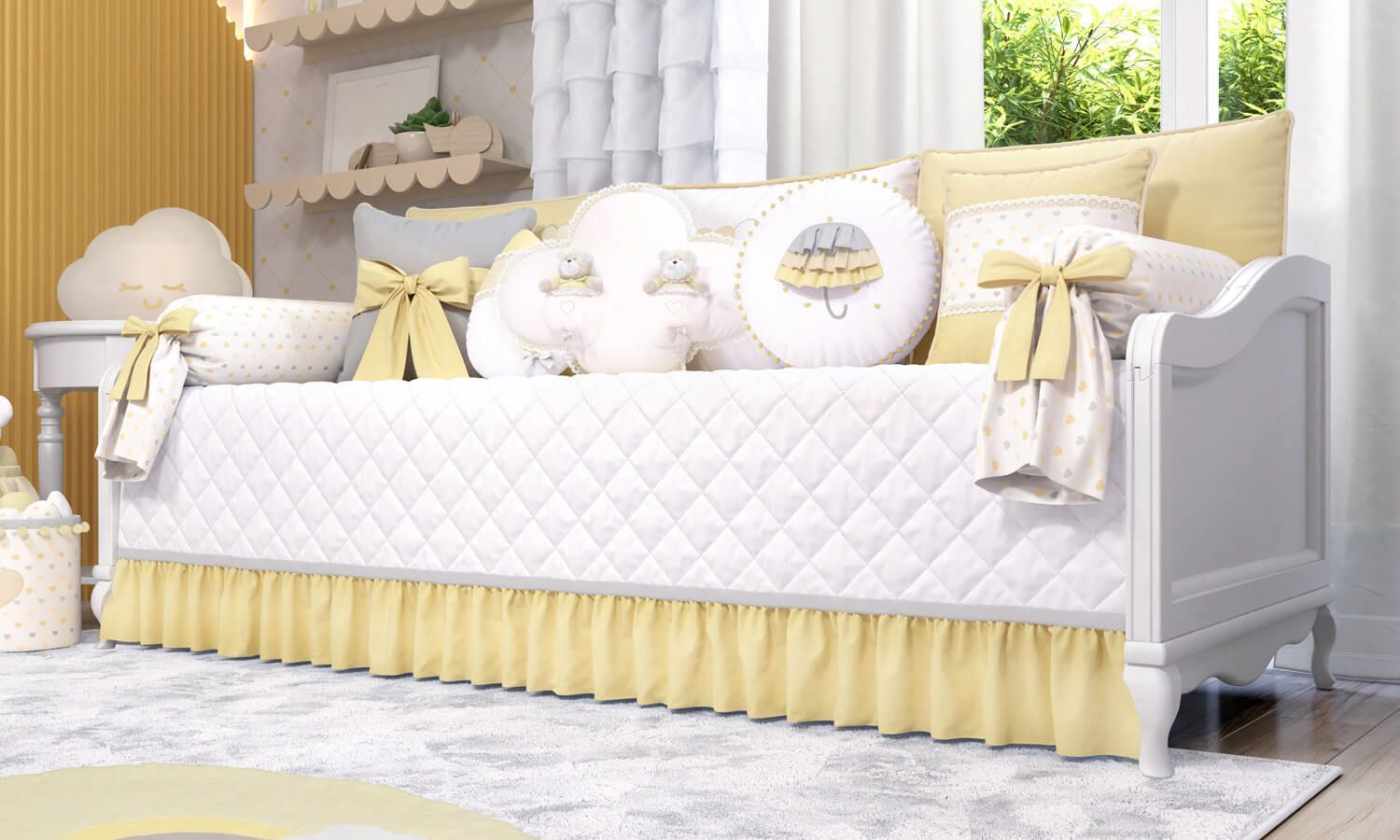 Kit Cama Babá Chuva de Amor