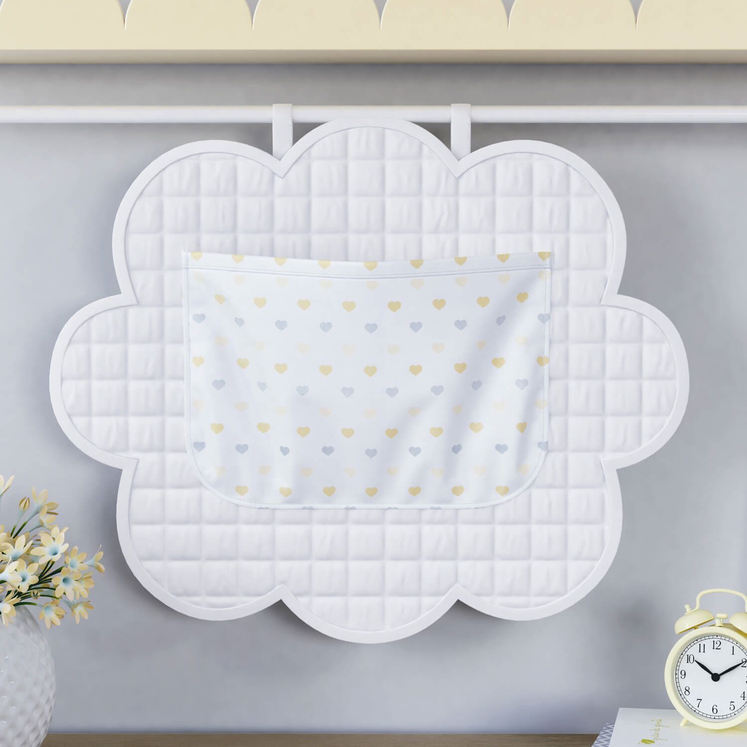 Porta Fraldas Varão Corações