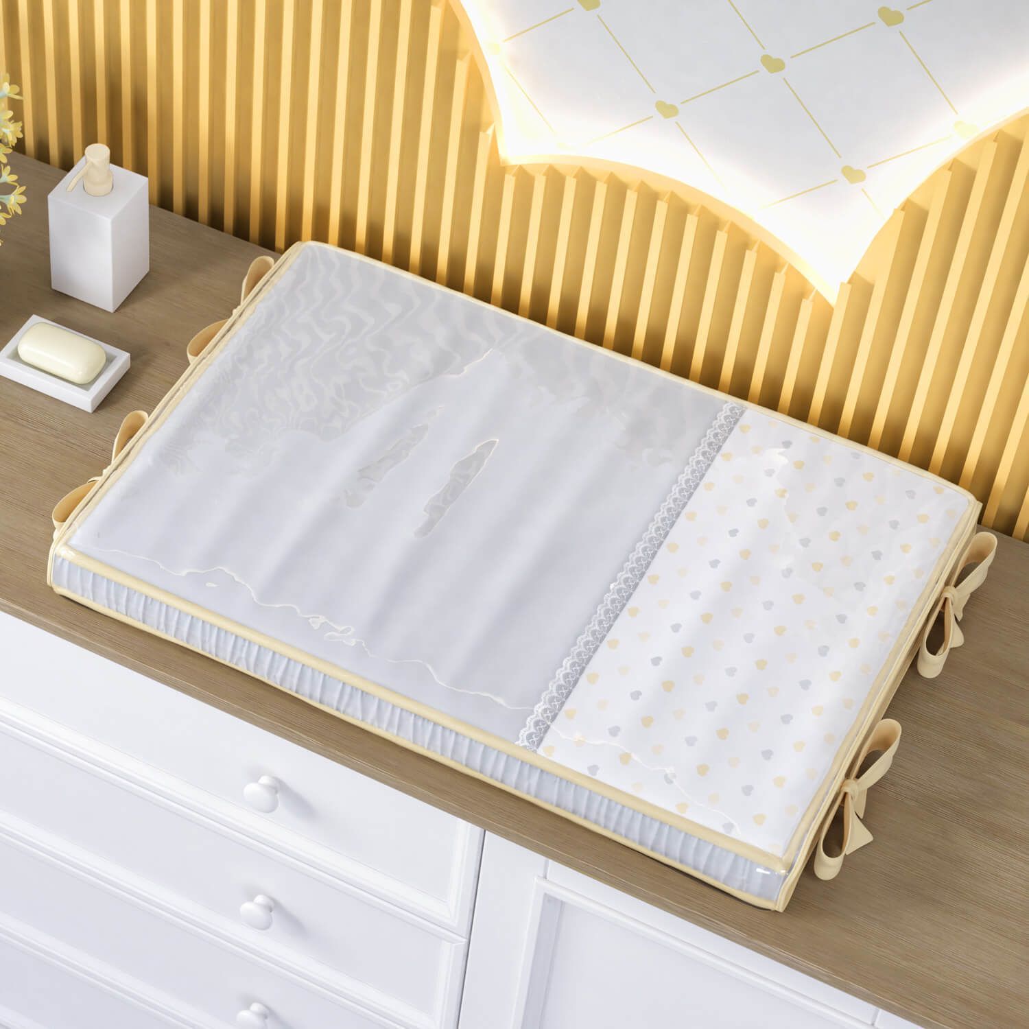 Trocador de Fraldas Corações