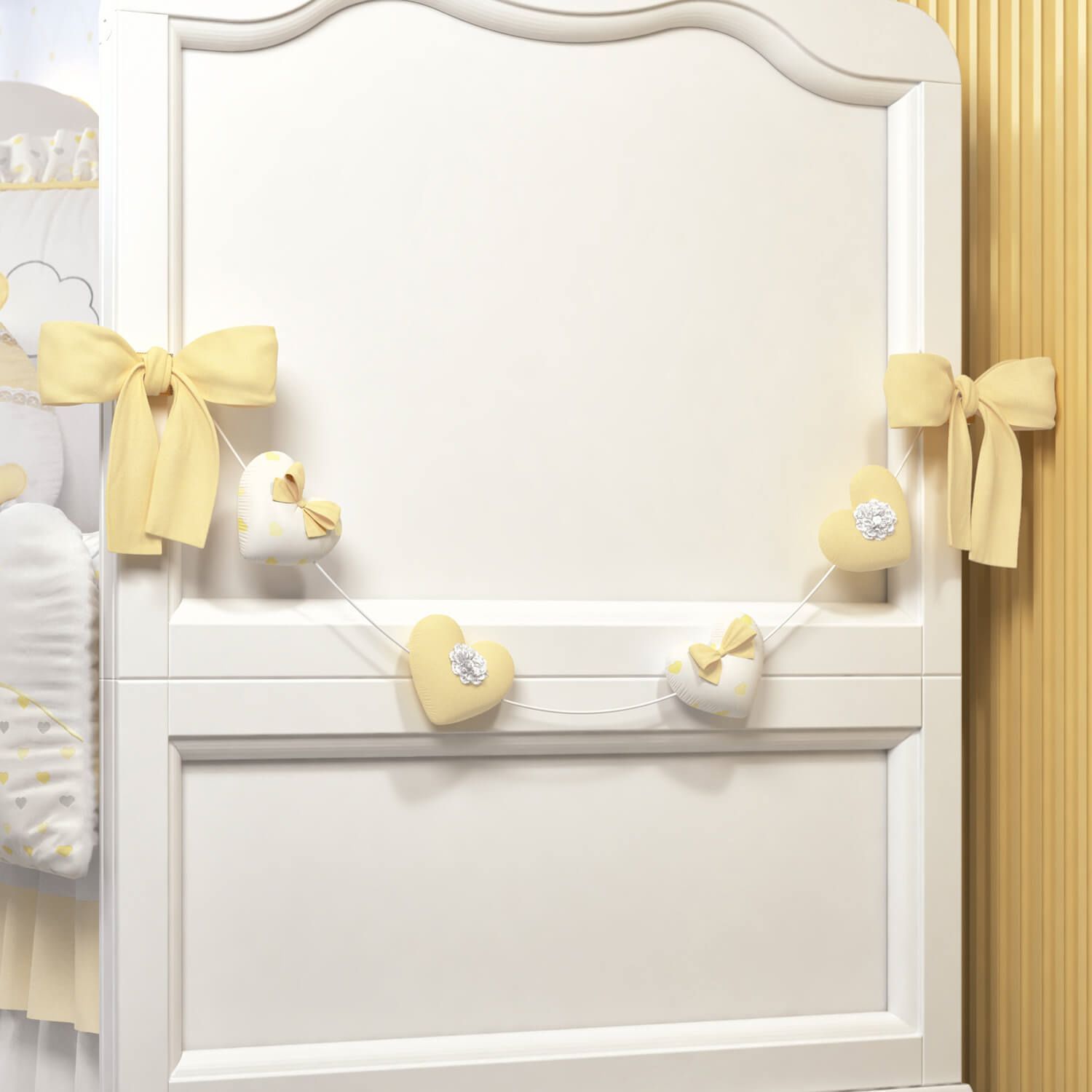 Varal de Cama Corações 1,60m