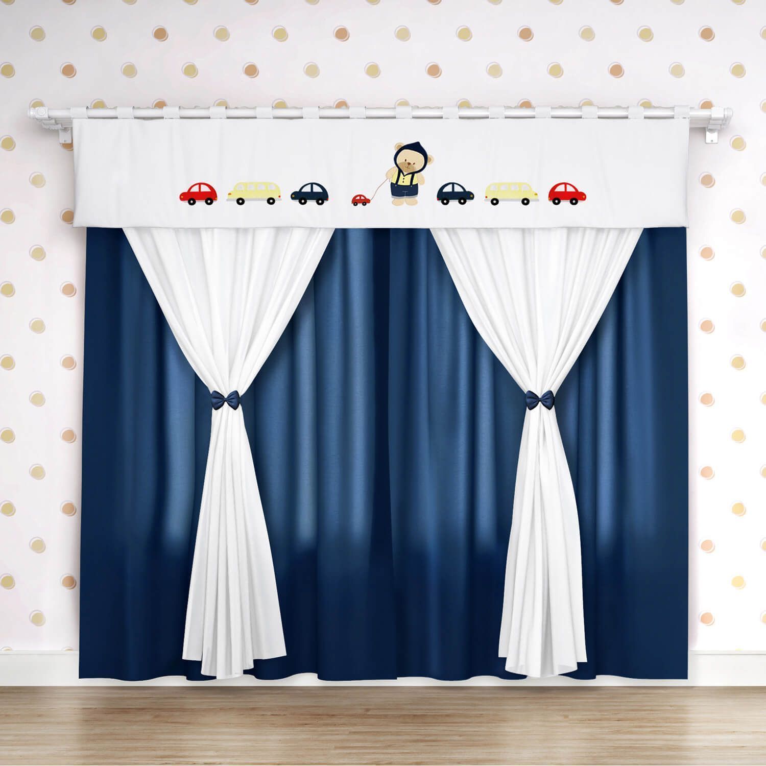 Cortina Ursinho Bebê 1,50m