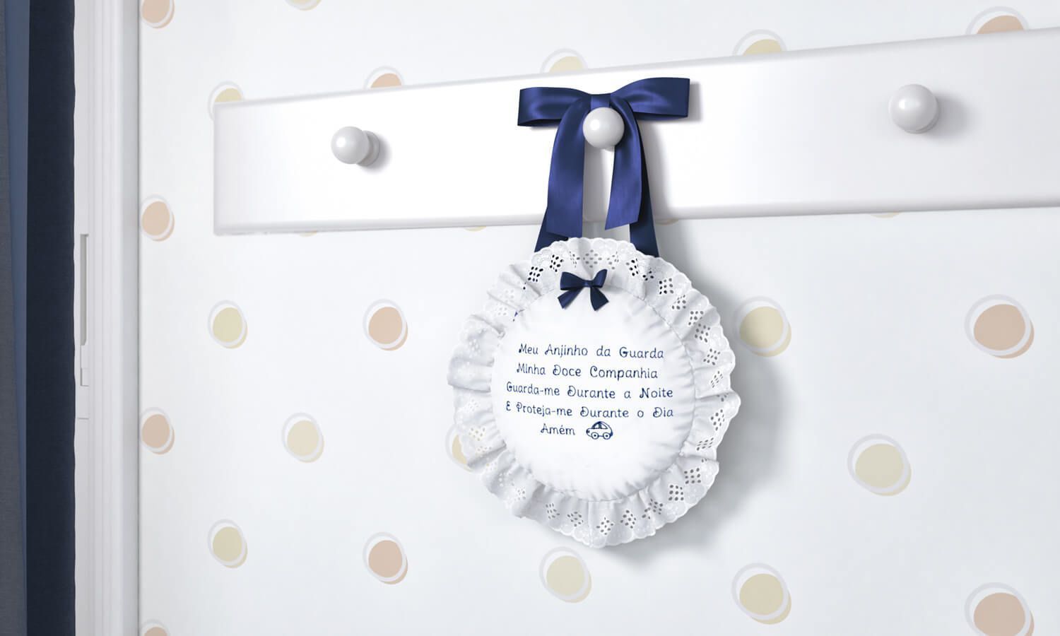 Medalhão Maternidade Anjinho da Guarda Azul