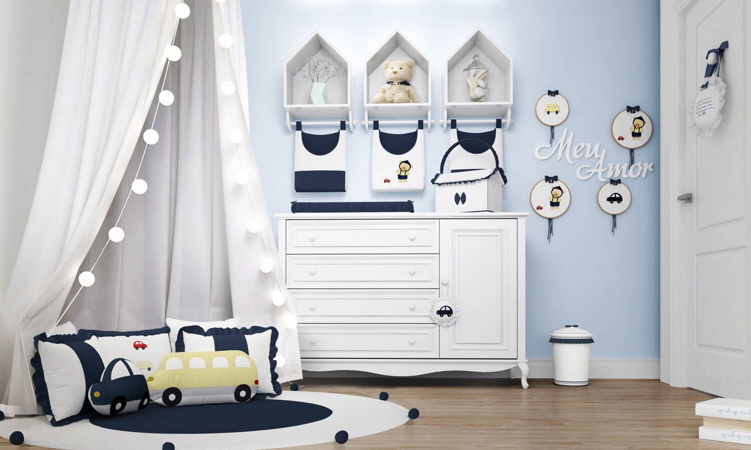 Porta Fraldas Ursinho Bebê