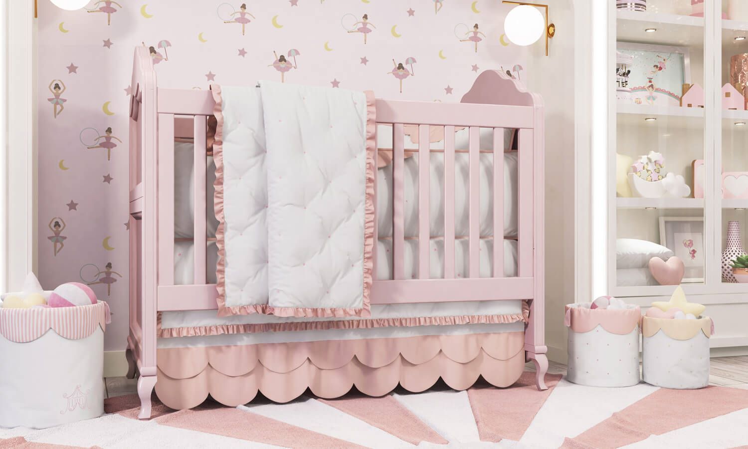 Edredom de Berço Matelado Estrelinhas