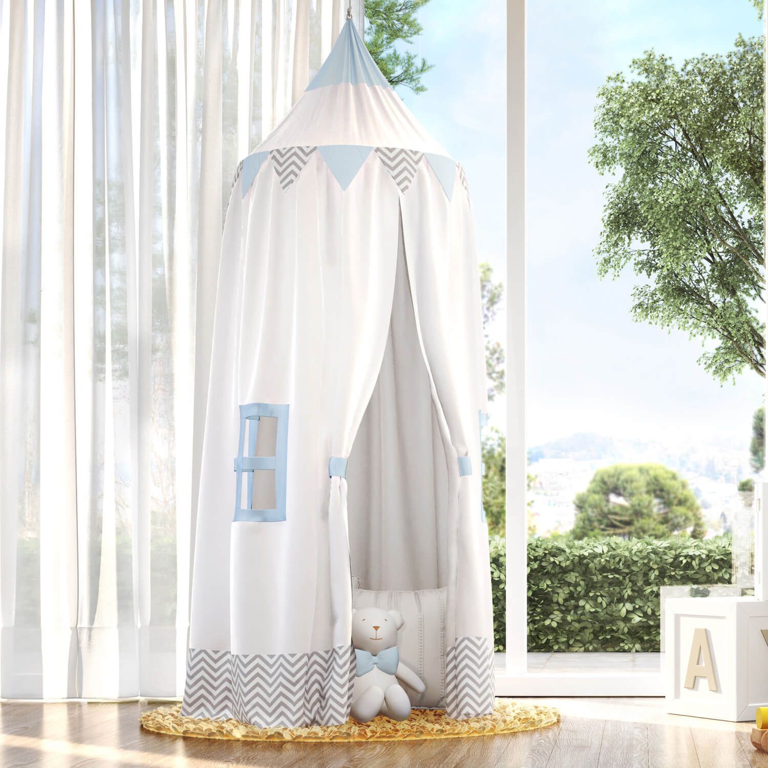 Tenda Dossel Chevron Amarela 2m